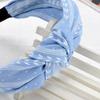 Pretty Korean Versatile Fabric Big Bow Wide Edge Popular Hair Hoop Pressing Fashion Headband Hair Clip Headwear