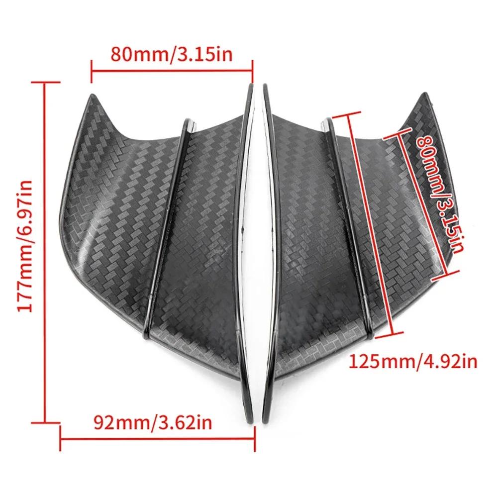 Universal Motorcycle Winglet Aerodynamic Spoiler Wing with Adhesive Motorcycle Decoration Sticker For Yamaha Suzuki Kawasaki