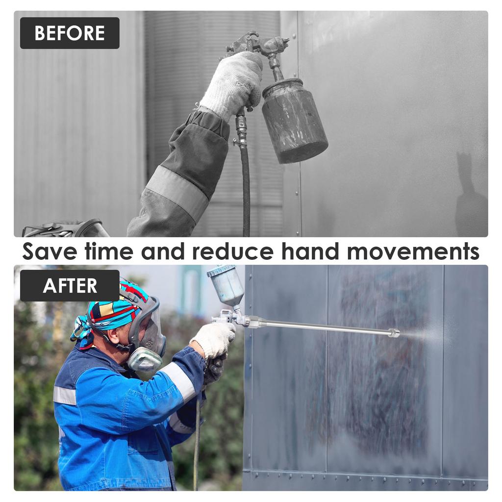 3PCS Airless Paint Sprayer Tip Extension Pole Spray Tool Spray Gun Extension Pole Aluminum 20/30/38 Cm Tool Parts Accessories