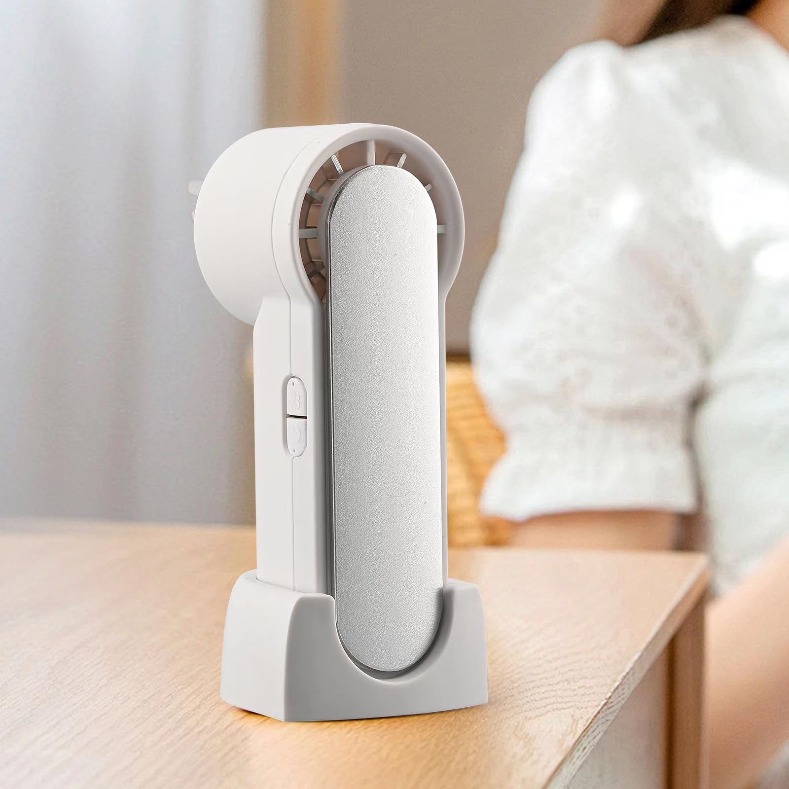 

Latest Cooling Handheld Handheld Portable Fan with Integrated Cooling Large Metal Cooling Mini Fan with Heat Japanese Instruction [2024 Fan] Fan, бежевий