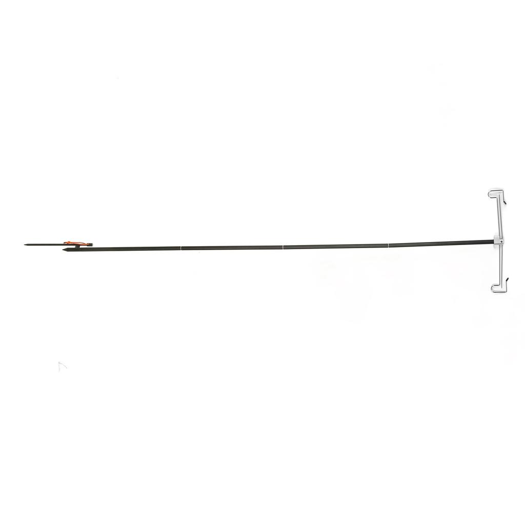 Light Hanging Pole with Foldable Double Hooks Ground Spike Light Stand for Outdoor Camping
