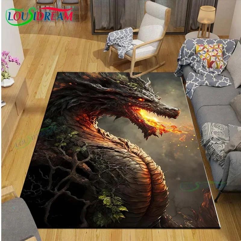 3D Fashion Myth Godman Mythical Beast Printed Carpet Living Room Anti-Skid Area Rug Kids Bedroom Mats Yoga Mat Carpet Decor Gift