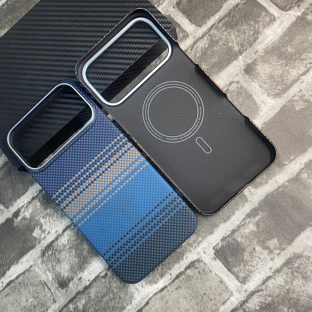 100% Kevlar Aramid Carbon Fiber Case for IPhone 18 17 Pro Max 18Pro with Magsafe Luxury Cover Magnetic Ultra-Thin Back Case