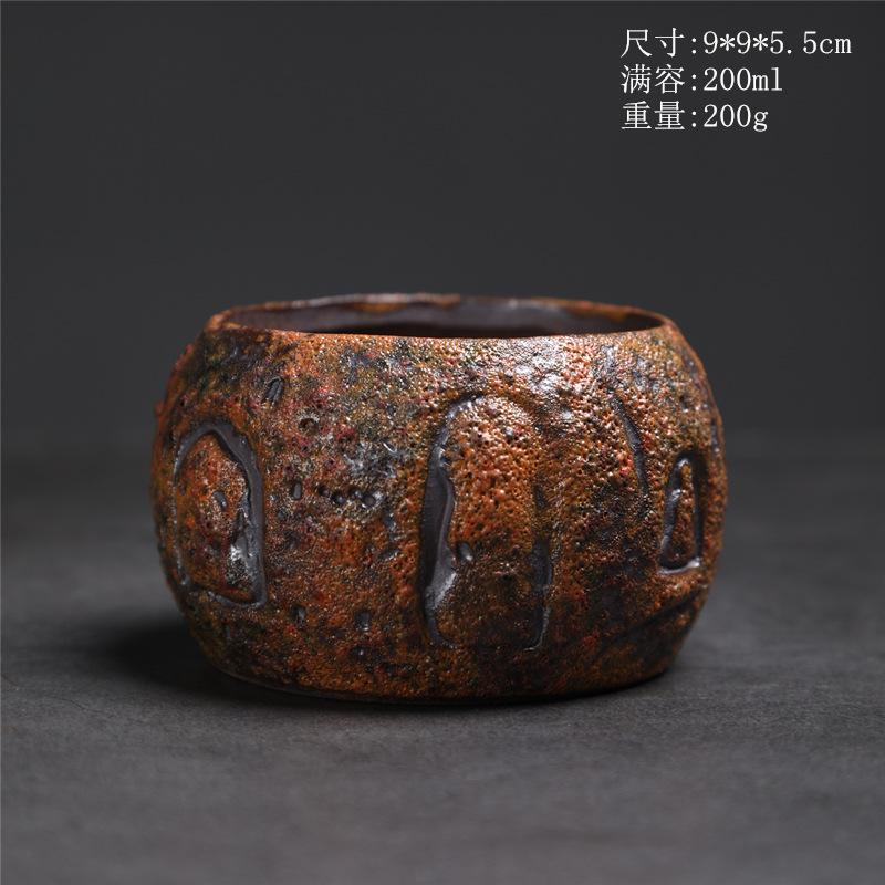 Ceramic Master Cup Merchandise Dunhuang Teacup Retro Household Ceramic Cup Bodhi Cup Kung Fu Teacup Personal Tea Cup