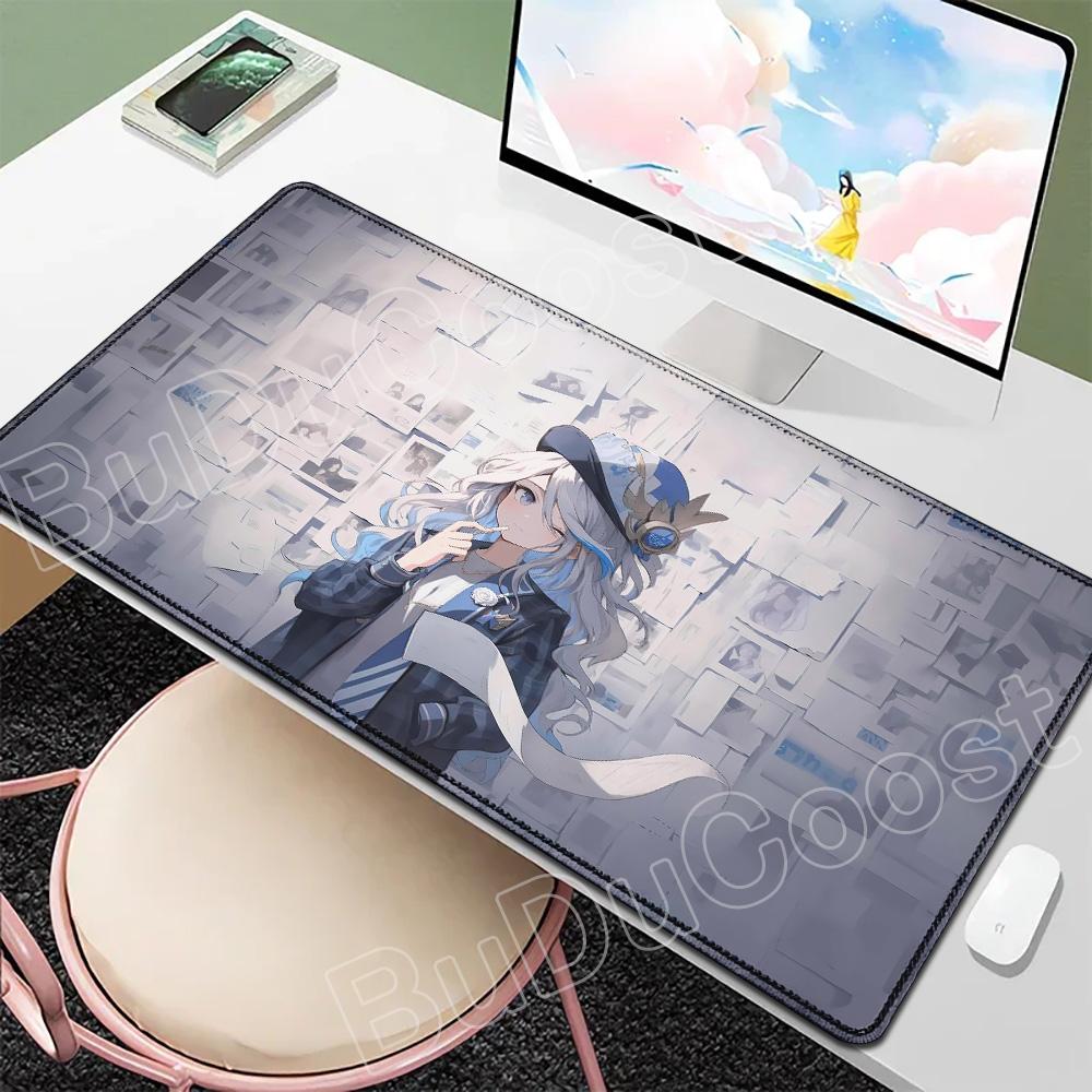 New Wallpaper Gamer Genshin Furina Mouse Pad Anime Gaming Mouse Pad HD Printing Table Pads Rubber Desktop XXL Mousepad Desk Mats