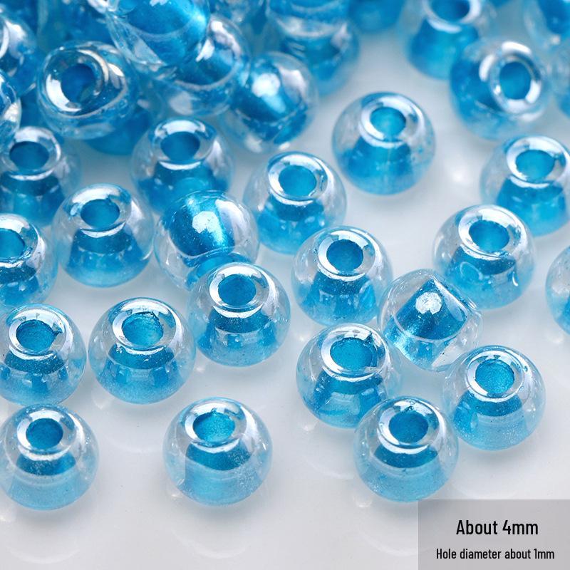 Blauer Glas-Reiskorn-Haarnadel: Handgefertigter Schmuck-Accessoire im antiken chinesischen Stil