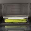 HARIO Stacking Heat Resistant Glass Container Set of 6 Made In Japan KSTL-5004-OW