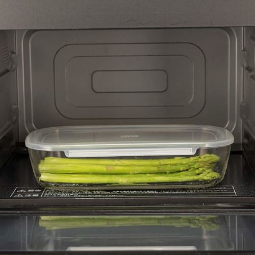 HARIO Stacking Heat Resistant Glass Container Set of 6 Made In Japan KSTL-5004-OW