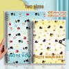 High-Quality A5 Black Cat Loose-Leaf Notebook with Hole-Punched, Thickened Replaceable Core, Perfect for Students - B5 Size