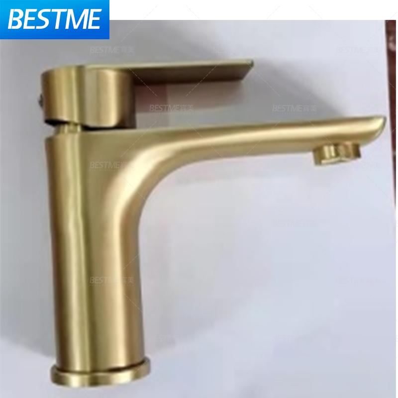 Luxury Modern Bathroom Sink Faucet Mixer Tap Long Water Spout Deck Mount 304 Stainless Steel Various Colors Ceramic Valve Core