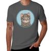 Gray Tabby Cat Tshirt Soft Touch Basic Cotton Tshirt