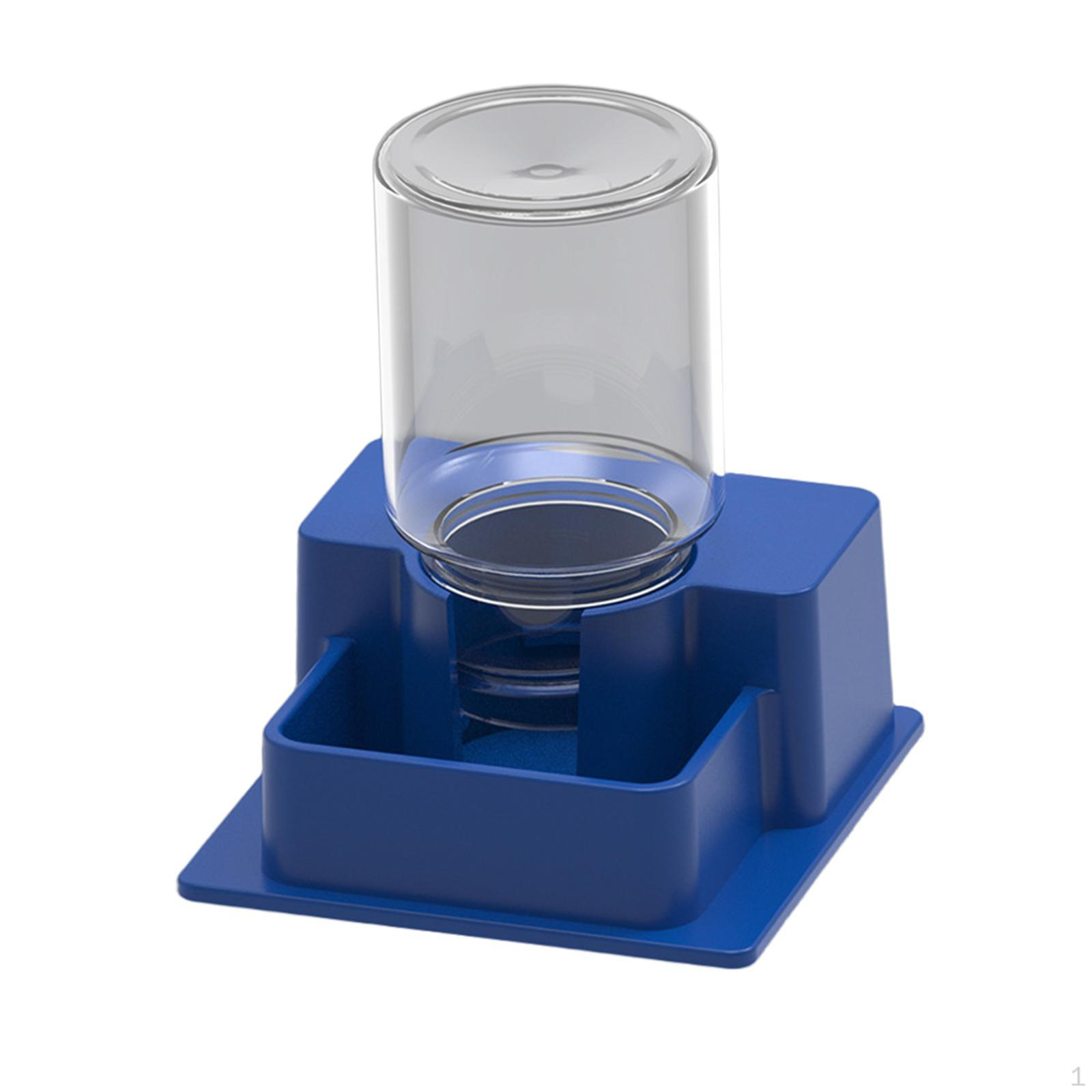 

Aquarium Water Container with Automatic Drinking Mechanism and Bottle for Geckos Tortoise синий