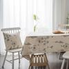 Little Bee Grey Flower Print Sketching Little Fresh Dining Table Cloth
