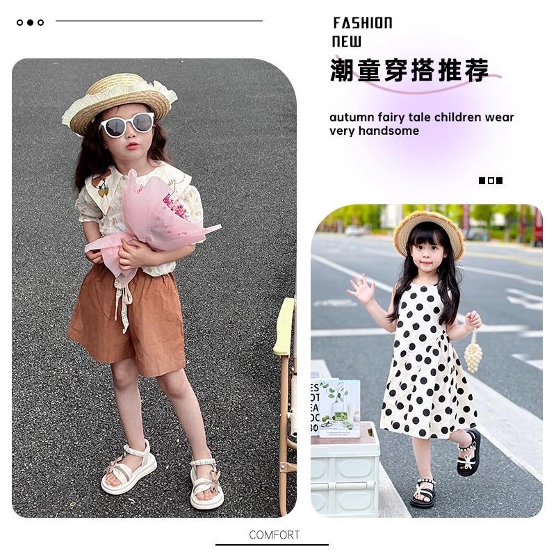 Breathable girls shoes children's baby princess sandals 2025 new summer summer girls older children foreign gas soft sole