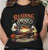 Reading Magic Club Shirt Halloween Teacher Tee Bookish Ghost Comfort Colors Spooky Reading Club T-shirt Librarian Gift Retro Fall Shirt