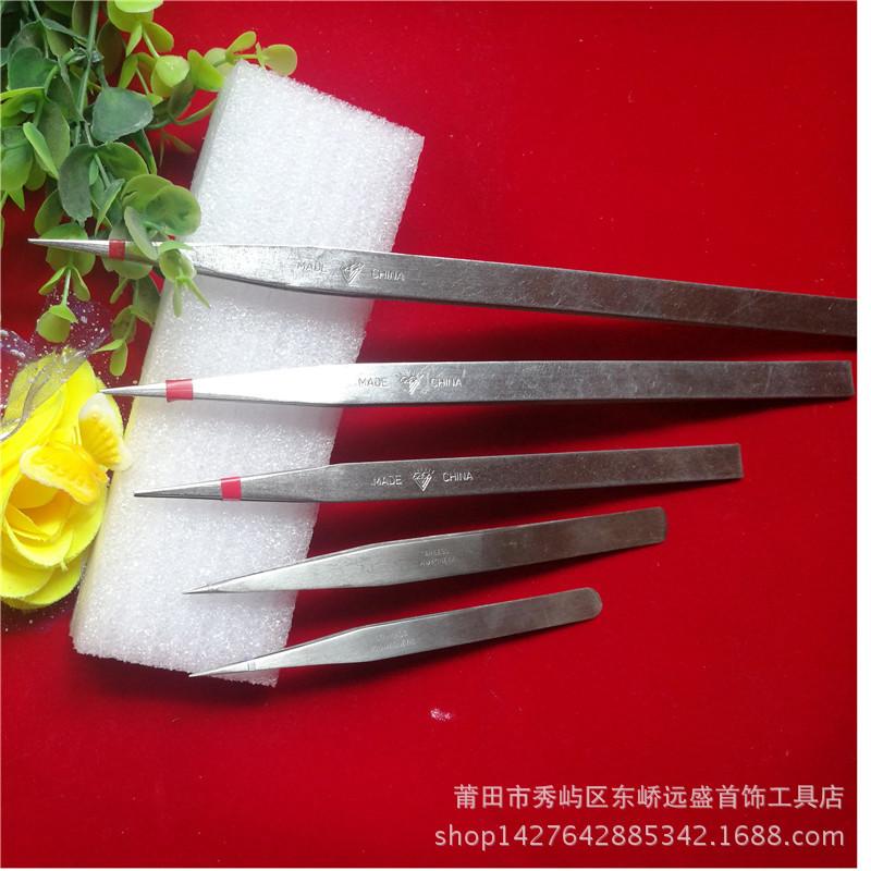 High-Quality Stainless Steel & Carbon Steel Long Pointed Tweezers (13, 16, 20, 25, 30cm) for Goldsmiths