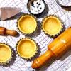 Stainless Steel Cookie Pudding Mould Reusable Dessert Mould Egg Tart Molds  Flower Muffin