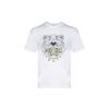 KENZO Classic Tiger Head T-Shirts Men's White Crew Neck Moderate FC55TS0204YL-01B