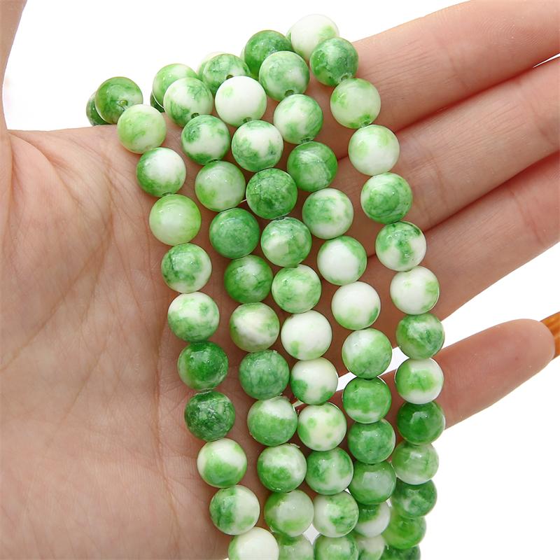Natural Colored Round Beads Loose Round Beads For Jewelry Making DIY Bracelet Necklace Earring Accessories