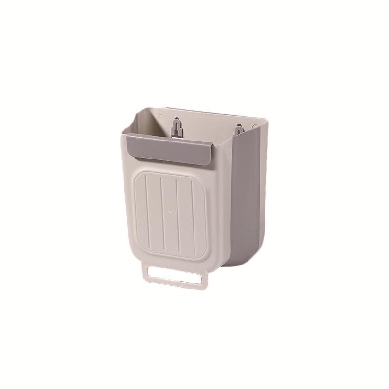 Foldable Kitchen Trash Can: Large, Thick, Cabinet-Hanging Design