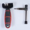 Bike Biaxial Chain Repair Tool Bicycle Chain Splitter Cutter Breaker with Rubber Handle