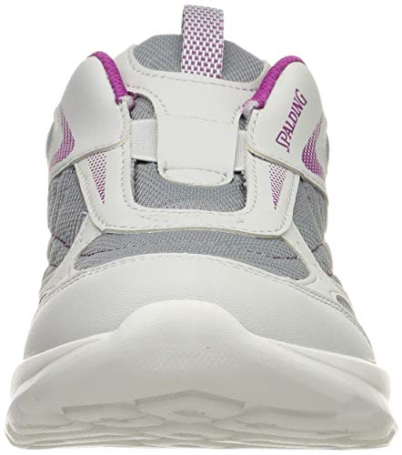 Spalding JIN 3820 Women's Lightweight Water-Repellent Walking Sneakers, Size 24.0 cm, Gray