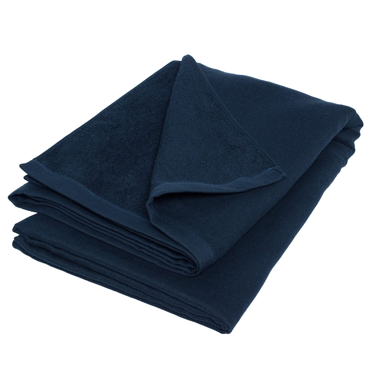 

Bloom Gauze Large Bath Single Senshu Cotton Japanese-Made Towel, Towel, Size, Speed-Dry, Towel, Quick-Drying, Lightweight, Thin, 100% (Navy)