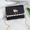 Cat Head Pearl Decorative Wave Lace Chain One Shoulder Crossbody Women's Bag Versatile