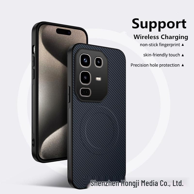 Transsion Note50S Carbon Fiber Magnetic Case for Camon 40 - Full Coverage Anti-Drop HOT60 Protective Cover