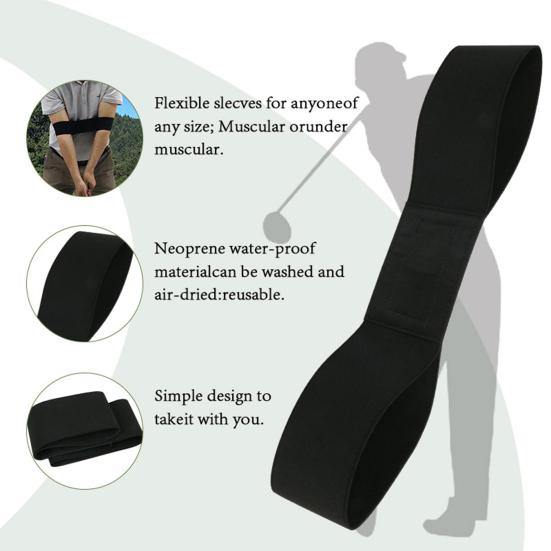 Swing Correction Tape Ergonomic Adjustable Correct Posture Polyester Golf Swing Arm Posture Corrector Golf Training