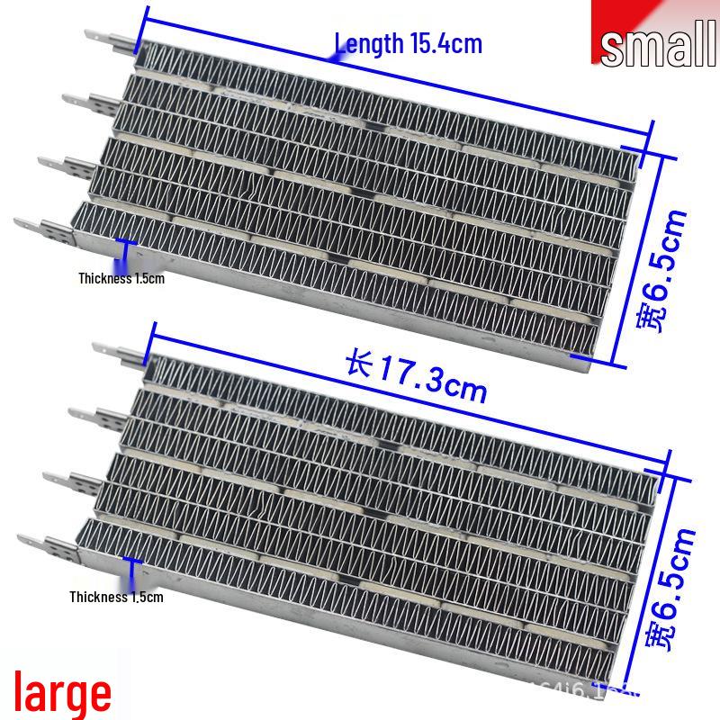 Wall-Mounted Bathroom Heater with Integrated Ceiling Ceramic PTC Element