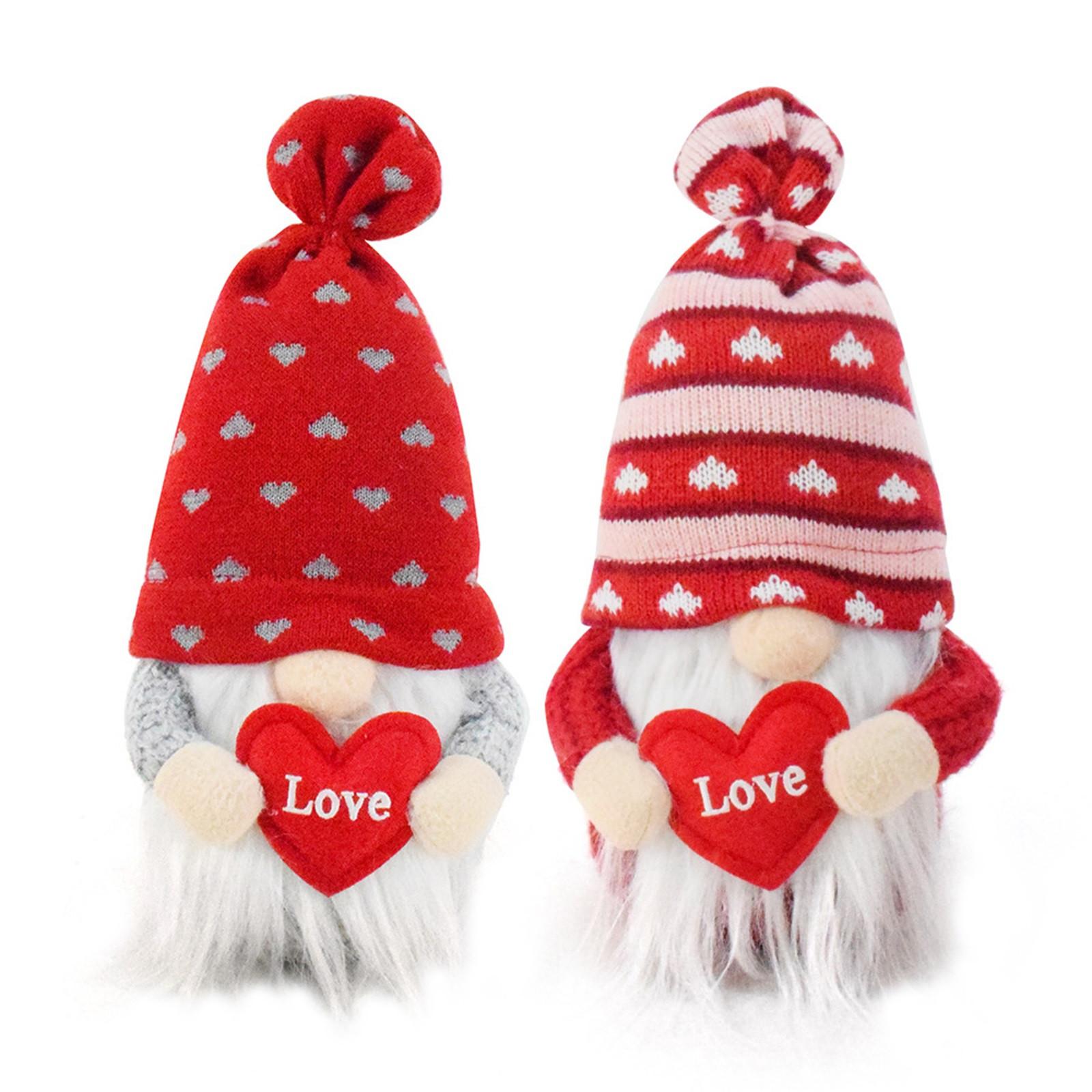 

Кукла Loveless Рудольф, украшения для окон гномов, праздничные подарки для пар 2шт One Size