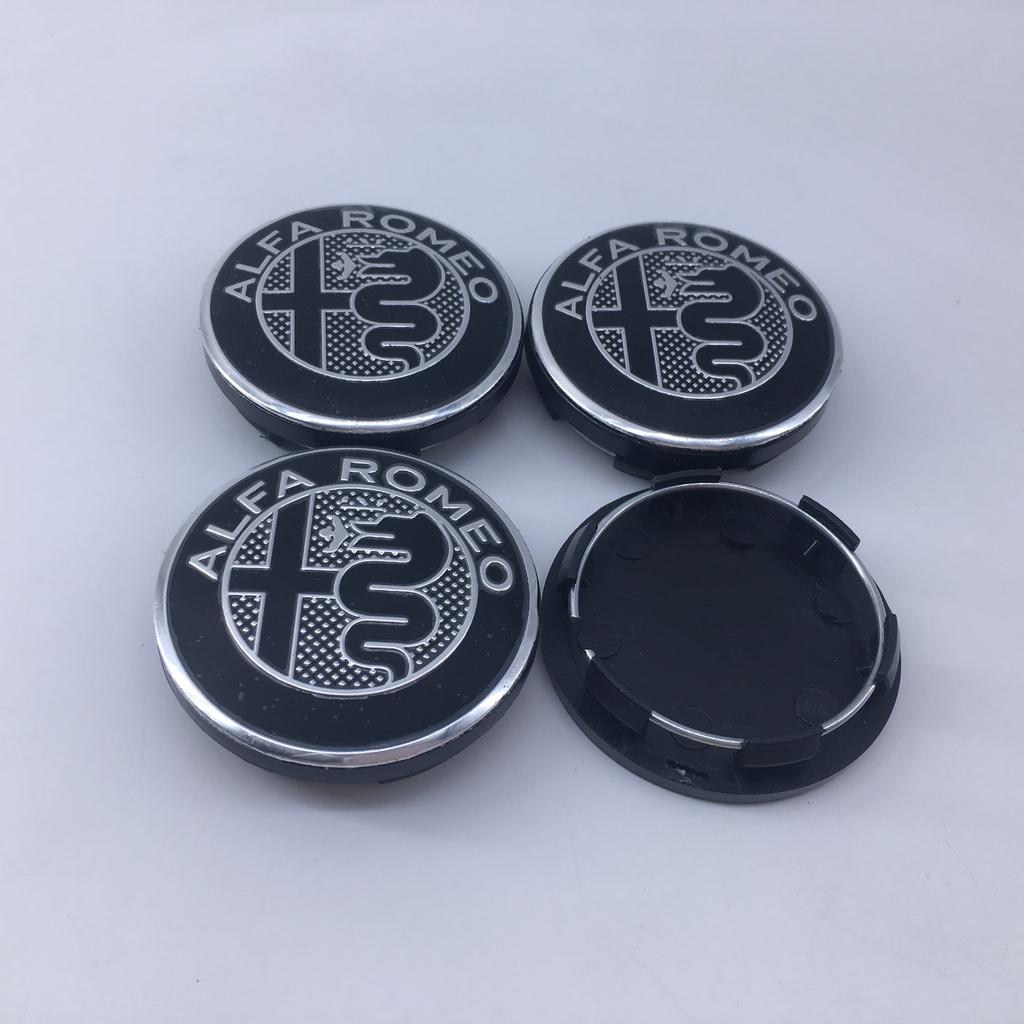 For Alfa Romeo 2026 Hot Sticker 4pcs 50MM ForAlfa Romeo Giulia Giulietta 159 156 MITO Stelvio GT Car Emblem Wheel Center Covers 