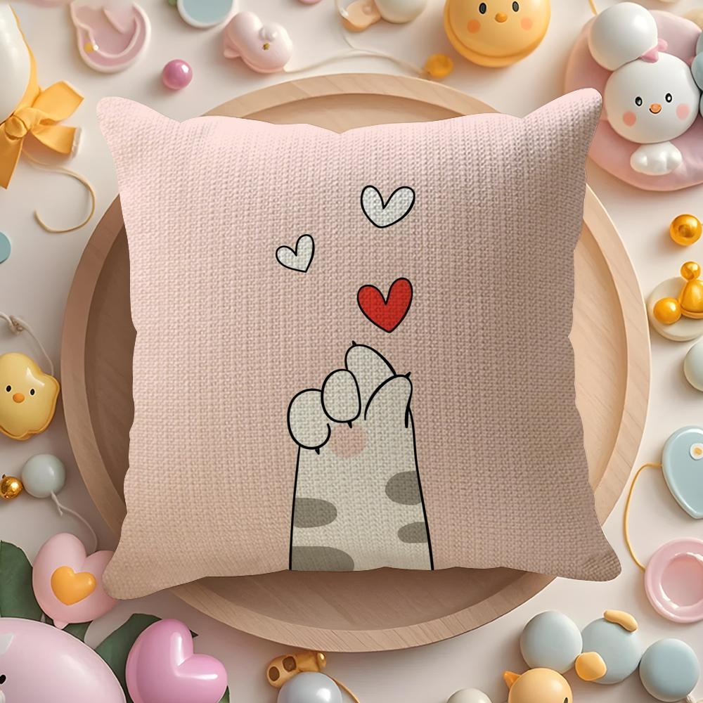 Cute Cartoon Dog Art Combination Pillow Case Pattern Printed Pillowcase for Living Room Sofa Cushion Cover & Bedroom Decor