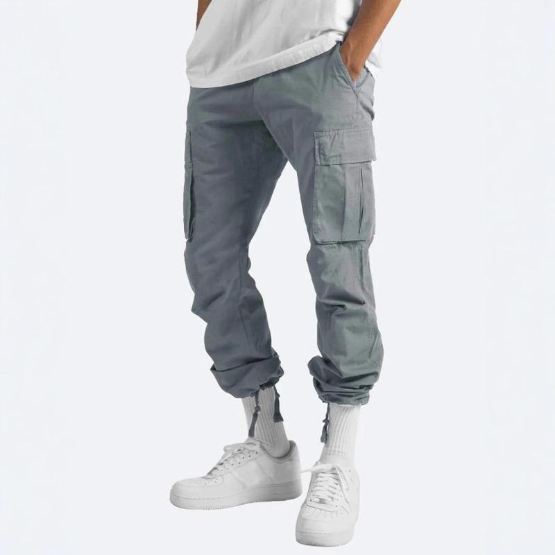 Pantaloni da lavoro da uomo cargo con coulisse
