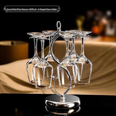 Luxury Crystal Burgundy Wine Glass and Decanter Set