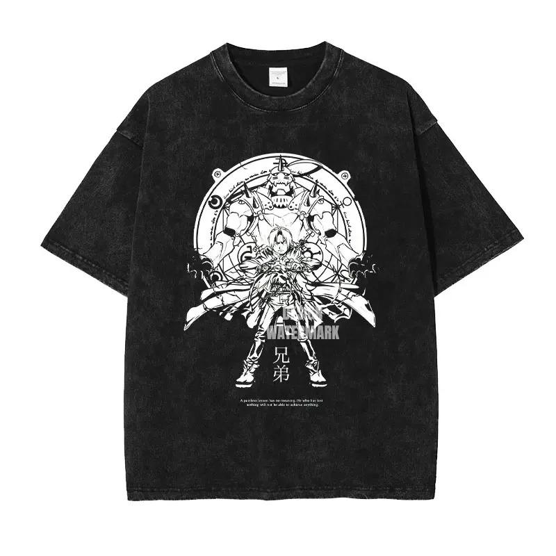 

Soul Eater Anime Lover Washed Tshirt Year round clothing personality Clothes Plus Size Unisex high quality Couples hot product S