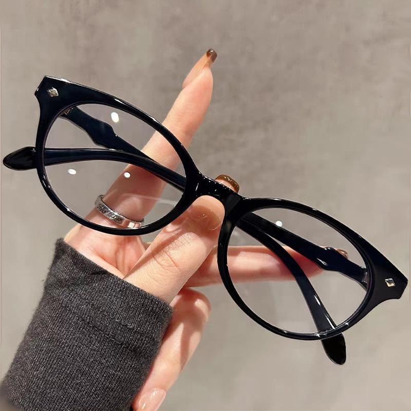 

Модные ретро очки для чтения для женщин, блокирующие синий свет, ультралегкие, снижающие усталость, очки для чтения с овальной оправой +4.0