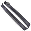 2 Stück Schwarze Säulenverkleidung für Autofenster und Türen (B-Säule) für Honda Civic Hatchback & Coupe Hatchback 2-Türer 1992-1995