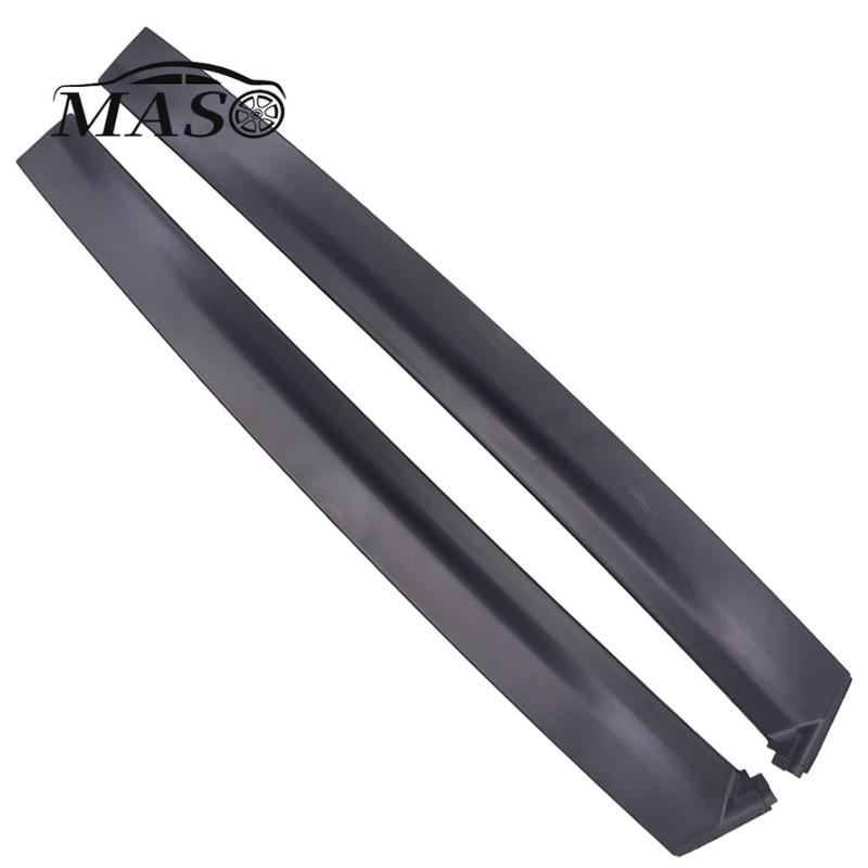2 Stück Schwarze Säulenverkleidung für Autofenster und Türen (B-Säule) für Honda Civic Hatchback & Coupe Hatchback 2-Türer 1992-1995
