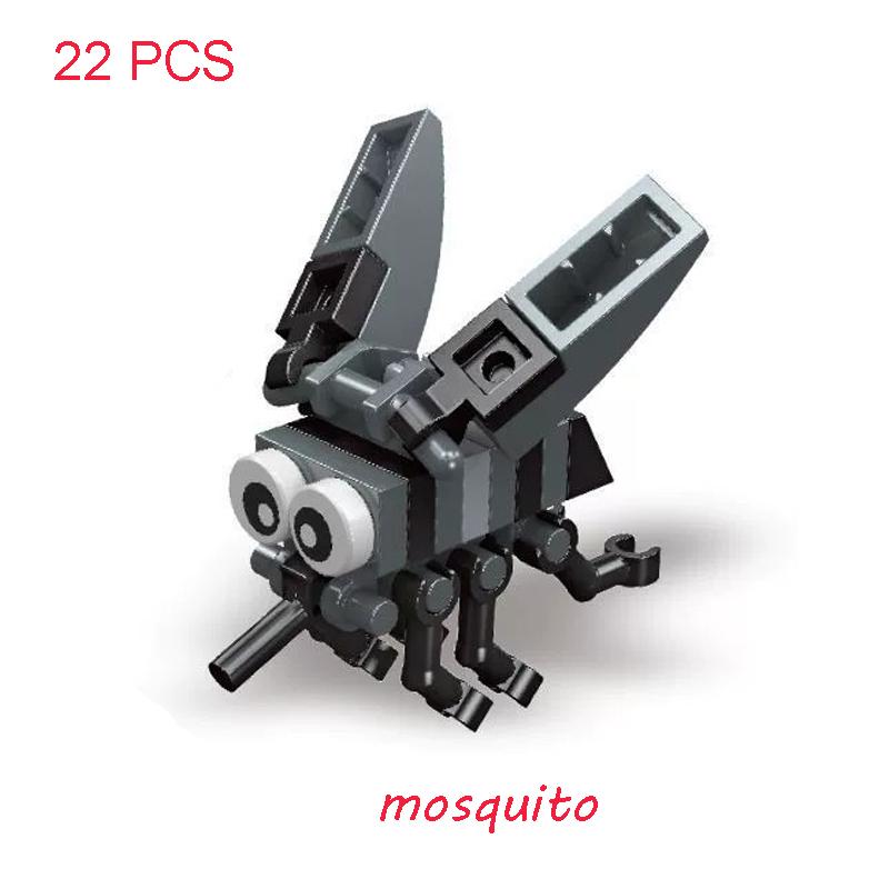Insect Model Small Particle Building Blocks Spider Scorpion Animal Puzzle Assembly Education Toys for Children Kindergarten Gift