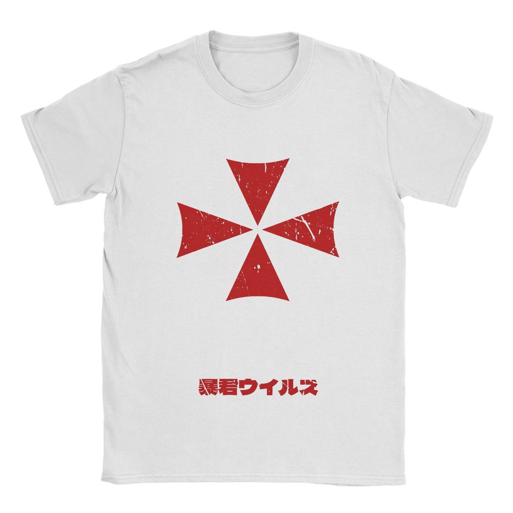 Umbrella Corp. Residents Evils T Shirt Men's 100% Cotton Vintage T-Shirts Round Neck Tees Short Sleeve Clothes Gift Idea