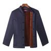 Woodpecker Winter Plus Velvet Dad Suit: Thickened Cotton Jacket & Pants for Middle-Aged & Elderly