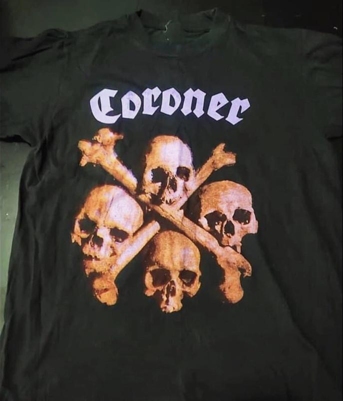 Coroner Band Member Black T Shirt Full Size S5XL Unisex T-Shirt XXL