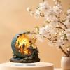 Bohemian Style Acrylic Fairy Ornament with Base Study Bedroom Living Room Waterproof Tabletop Decor