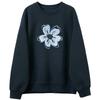 Sancai 2026 Spring Vintage Flower Towel Embroidery Sweatshirt