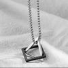 RUI RUI YU Geometry Interlocking Square Triangle Male Pendant for Men Zinc Alloy Modern Trendy Geometric Stacking Streetwear Necklace