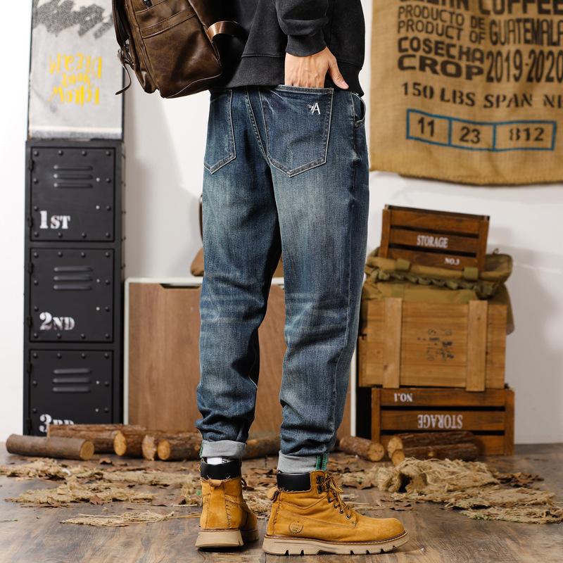 Harem Jeans Men's Autumn Cotton Straight Harem Jeans Men's Autumn Jeans Men's Autumn Winter