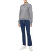 Calvin Klein Logo Long Sleeve Polo Shirt Women tops Medium-Gray 47B217G-P7E