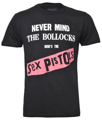 Offizielles Sex Pistols T-Shirt Never Mind the Bollocks Punk Album Cover Schwarz Neu